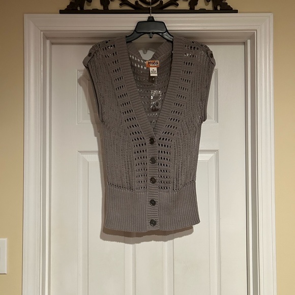 Mudd Gray Sweater Vest Sz M NWOT - Picture 10 of 12